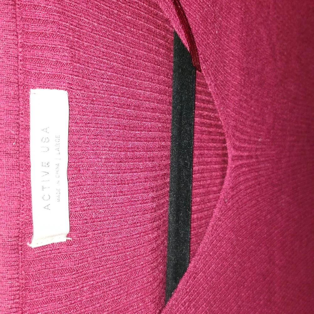 Red Ribbed Long Sleeve - Picture 4 of 4